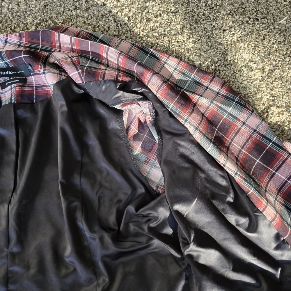 Torrid Plaid Blazer in Pink and Black - Picture 12 of 15